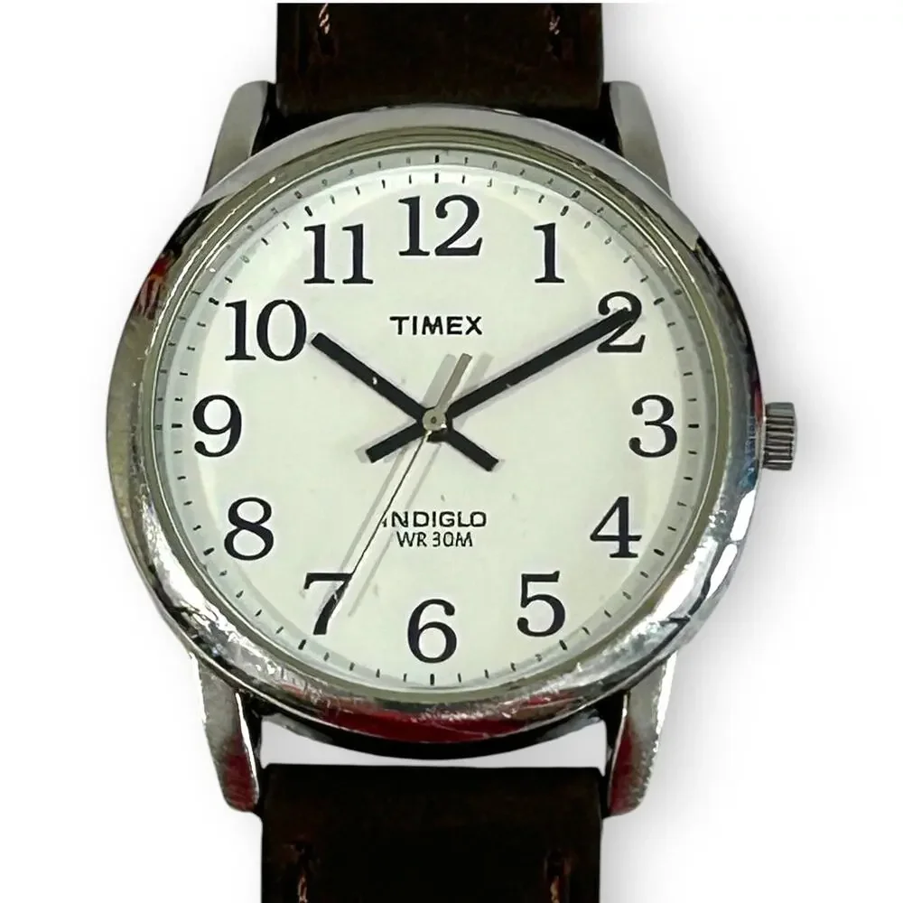 Timex Easy Reader 35mm Indiglo New Battery & Strap